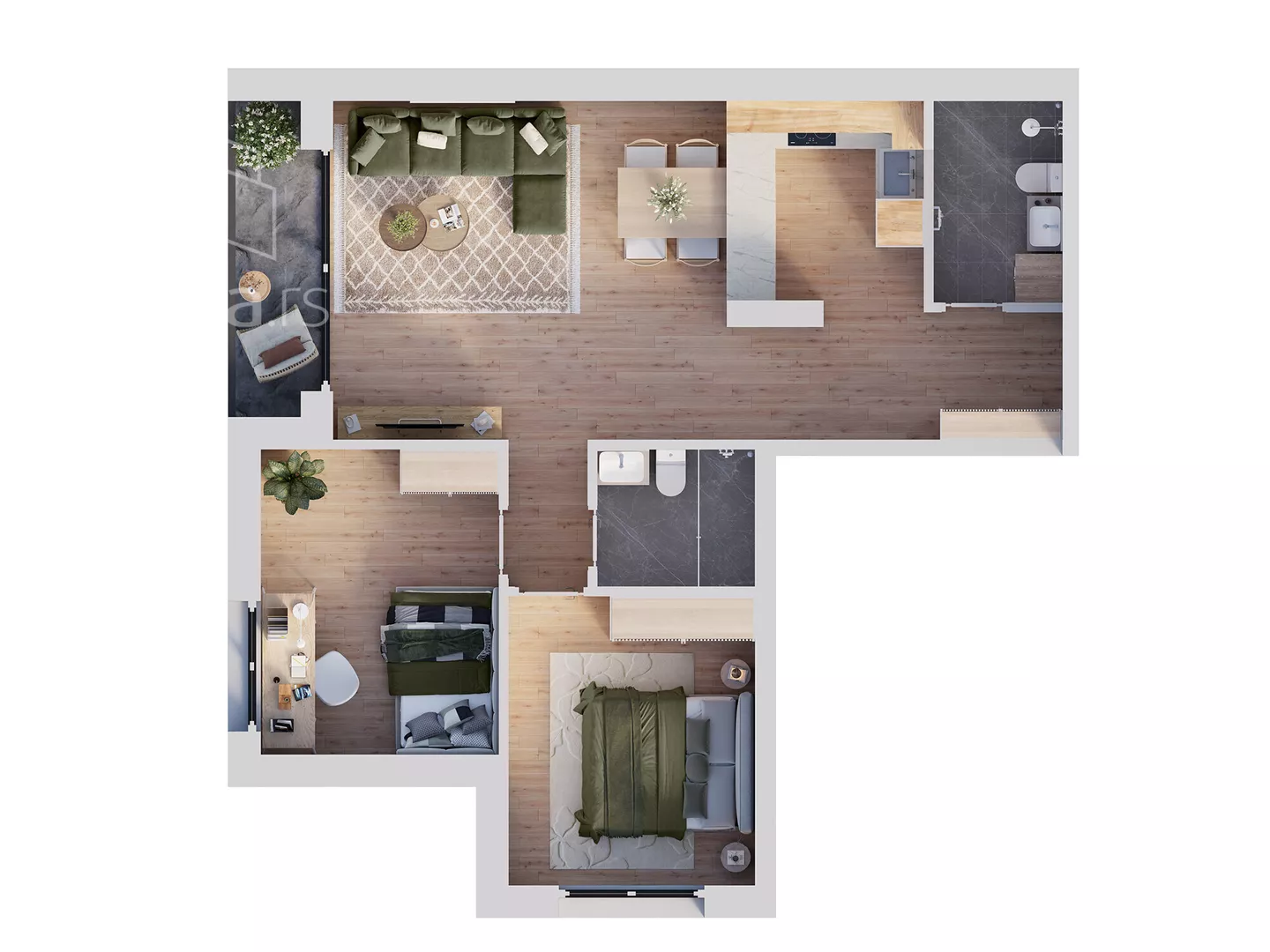 Trosoban stan | 4zida