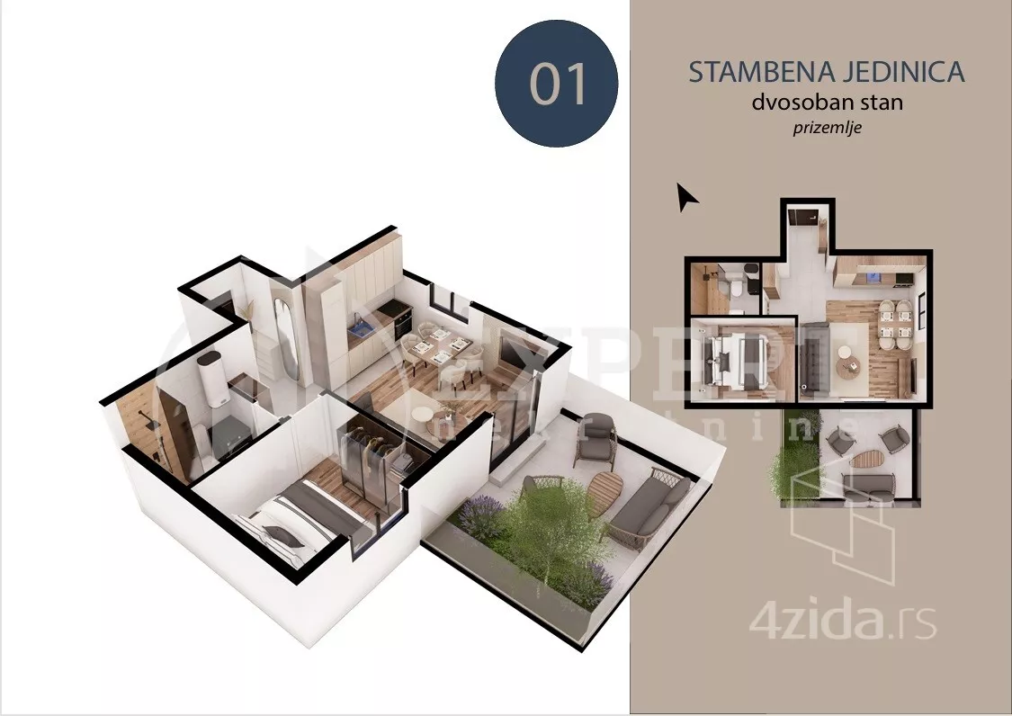 Dvosoban stan | 4zida