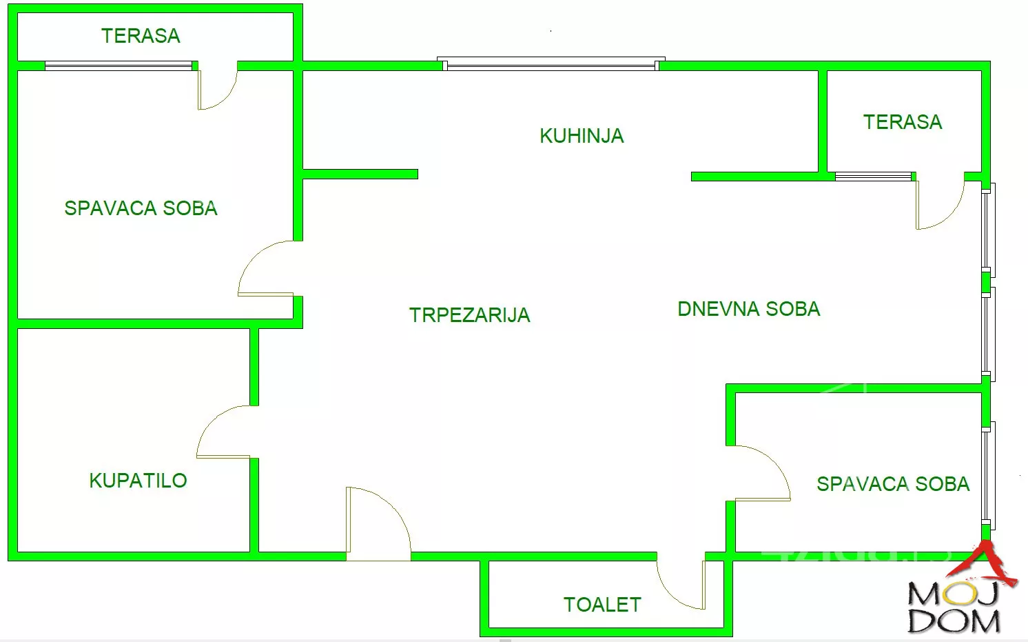 Trosoban stan | 4zida