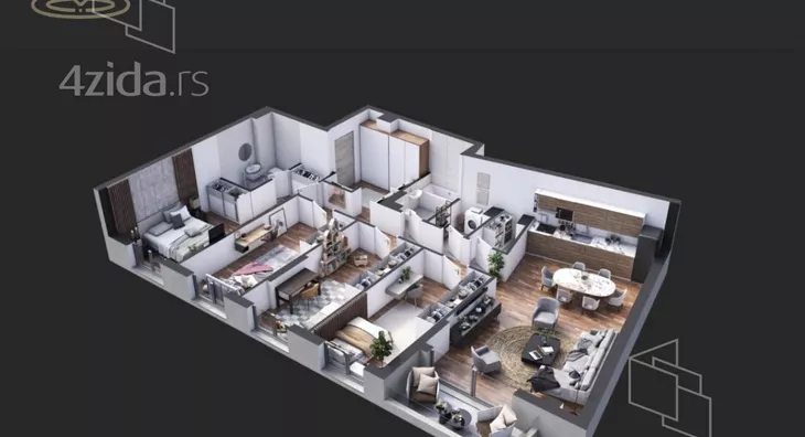 Petosoban stan | 4zida