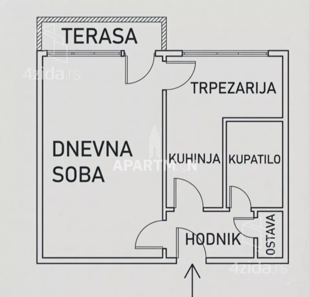 Jednosoban stan | 4zida
