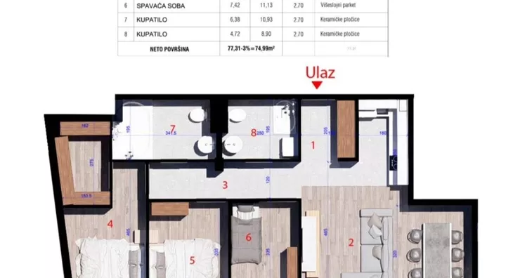 Četvorosoban stan | 4zida