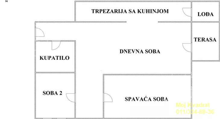 Trosoban stan | 4zida