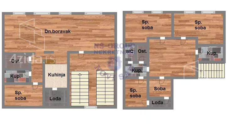 Petoiposoban stan | 4zida