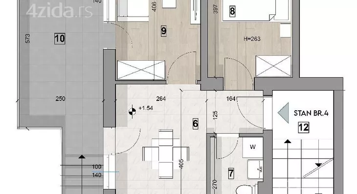 Dvosoban stan na prodaju, Klisa, 94.550€, 54m² - stampaj