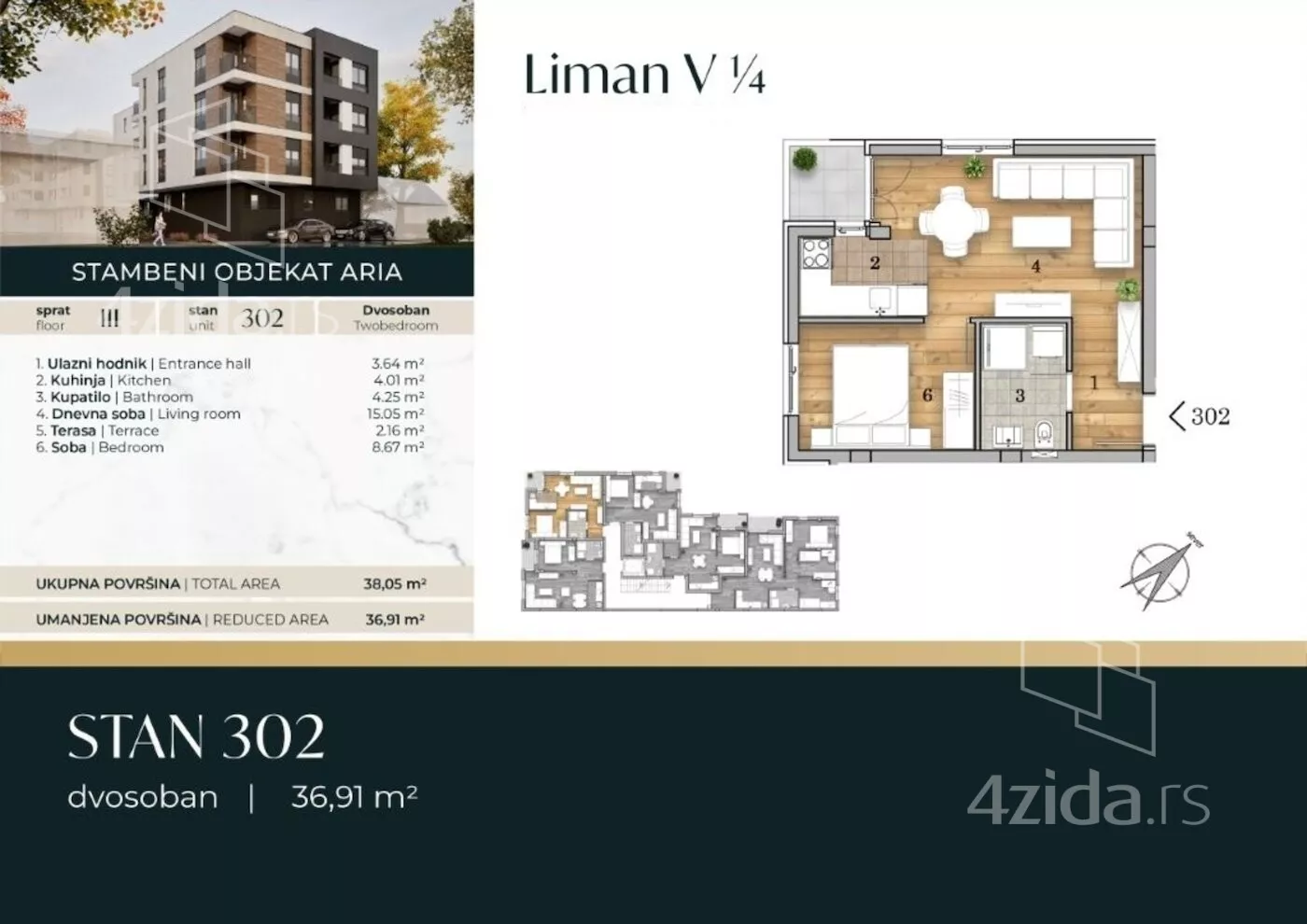 Dvosoban stan | 4zida