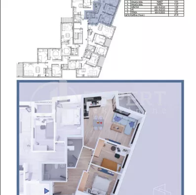 Trosoban stan | 4zida