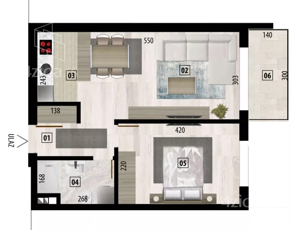 Dvosoban stan | 4zida