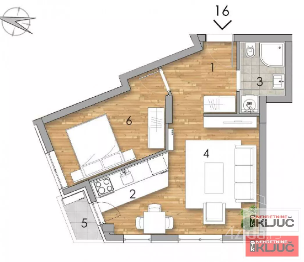 Dvosoban stan | 4zida