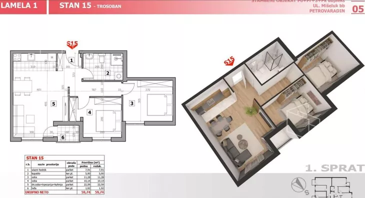 Dvoiposoban stan | 4zida