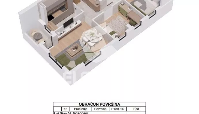 Trosoban stan | 4zida