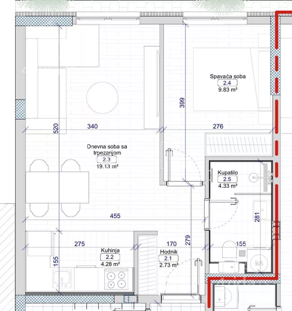 Dvosoban stan | 4zida