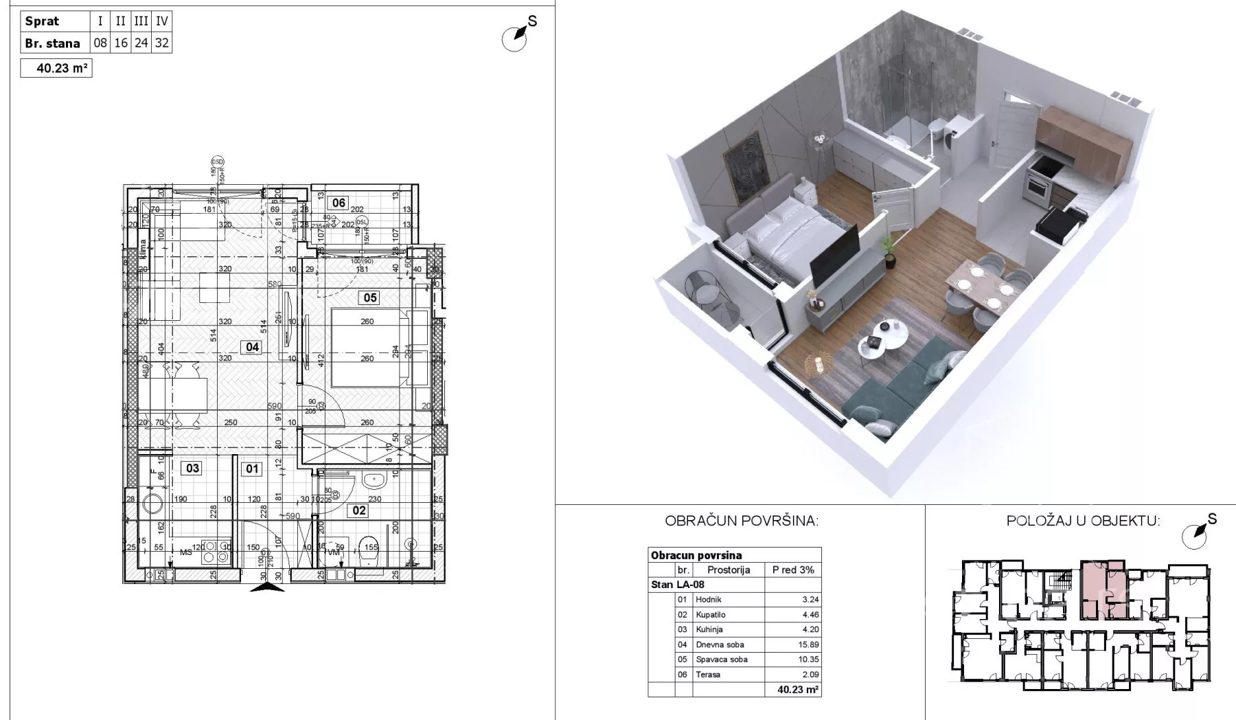 Dvosoban stan | 4zida