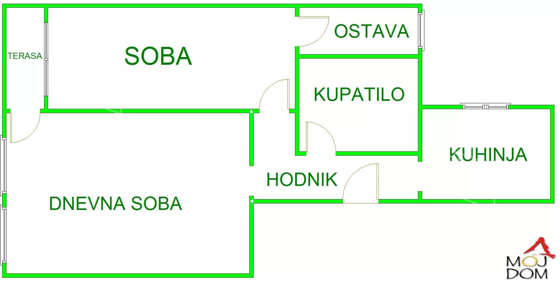 Jednoiposoban stan | 4zida