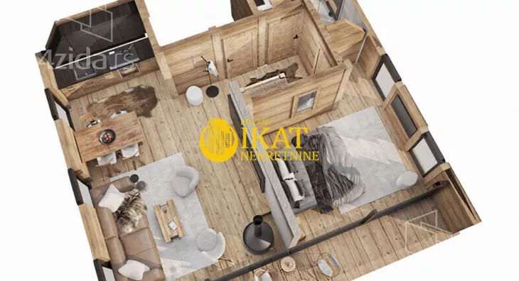 Jednoiposoban stan | 4zida