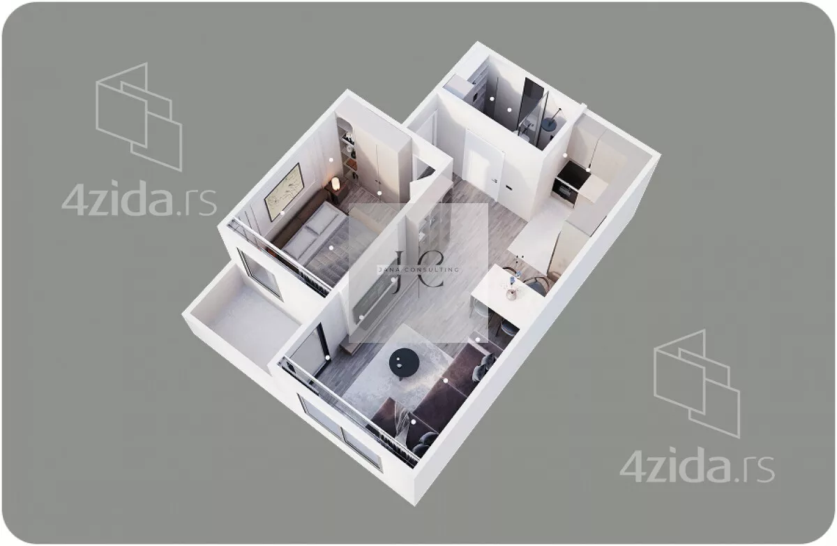 Dvoiposoban stan | 4zida