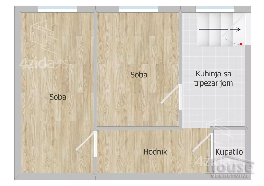 Dvosoban stan | 4zida