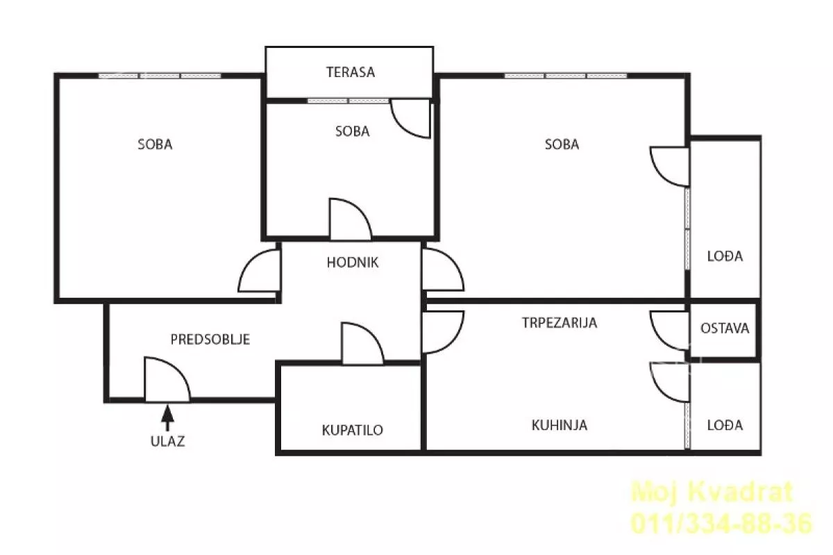 Trosoban stan | 4zida