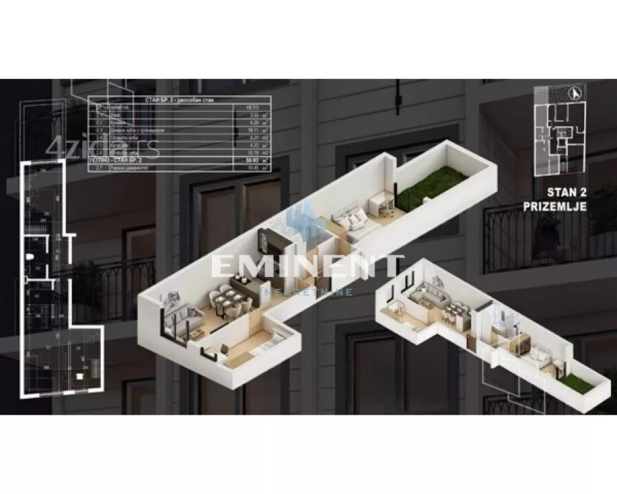 Trosoban stan | 4zida