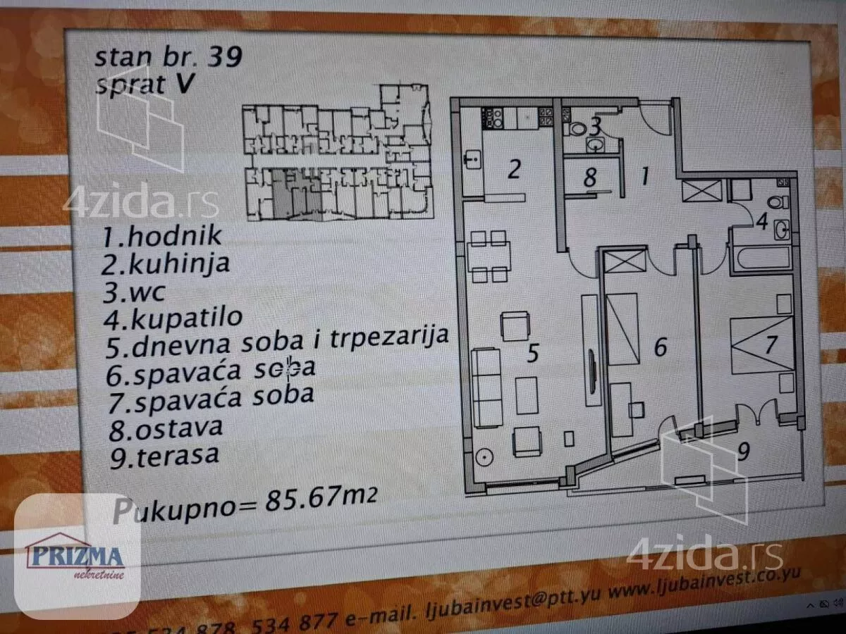 Trosoban stan | 4zida