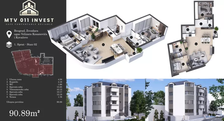 Troiposoban stan | 4zida