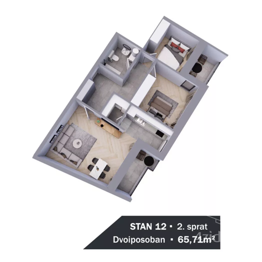 Dvoiposoban stan | 4zida