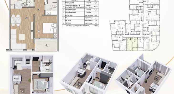 Jednosoban stan | 4zida