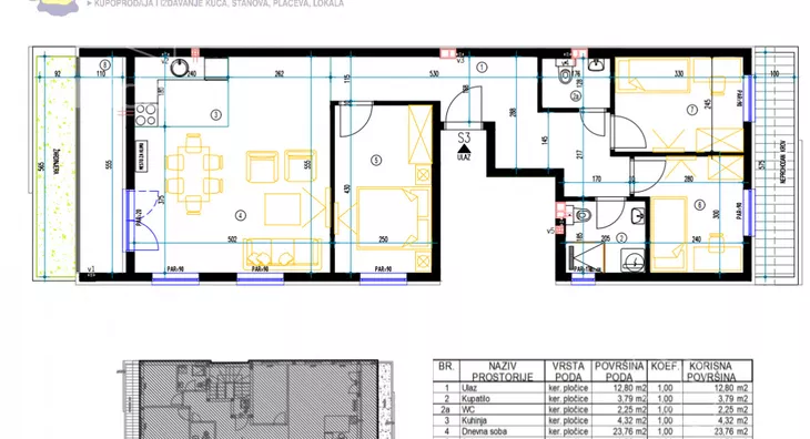 Troiposoban stan | 4zida