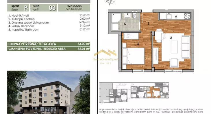 Jednoiposoban stan | 4zida