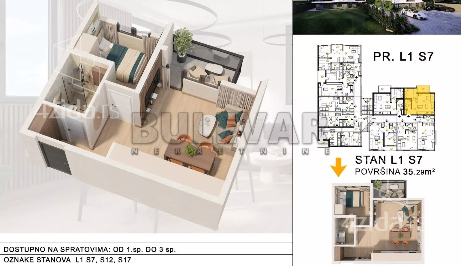 Jednoiposoban stan | 4zida