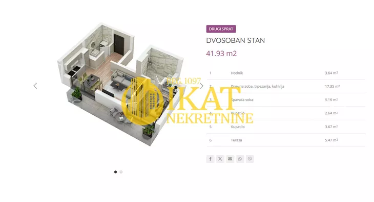Dvosoban stan | 4zida