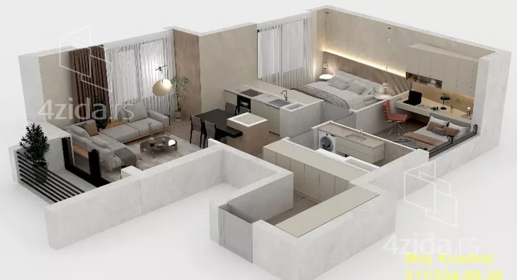Dvoiposoban stan | 4zida