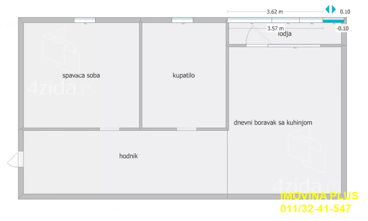 Jednoiposoban stan | 4zida