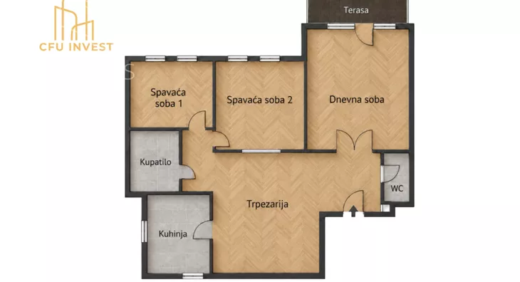 Trosoban stan | 4zida