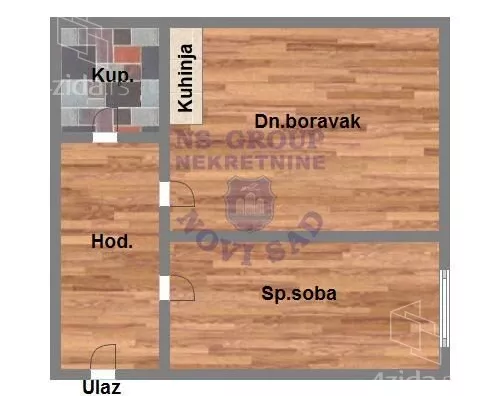 Jednoiposoban stan | 4zida