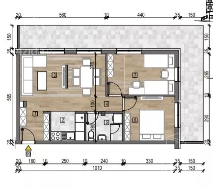 Trosoban stan | 4zida