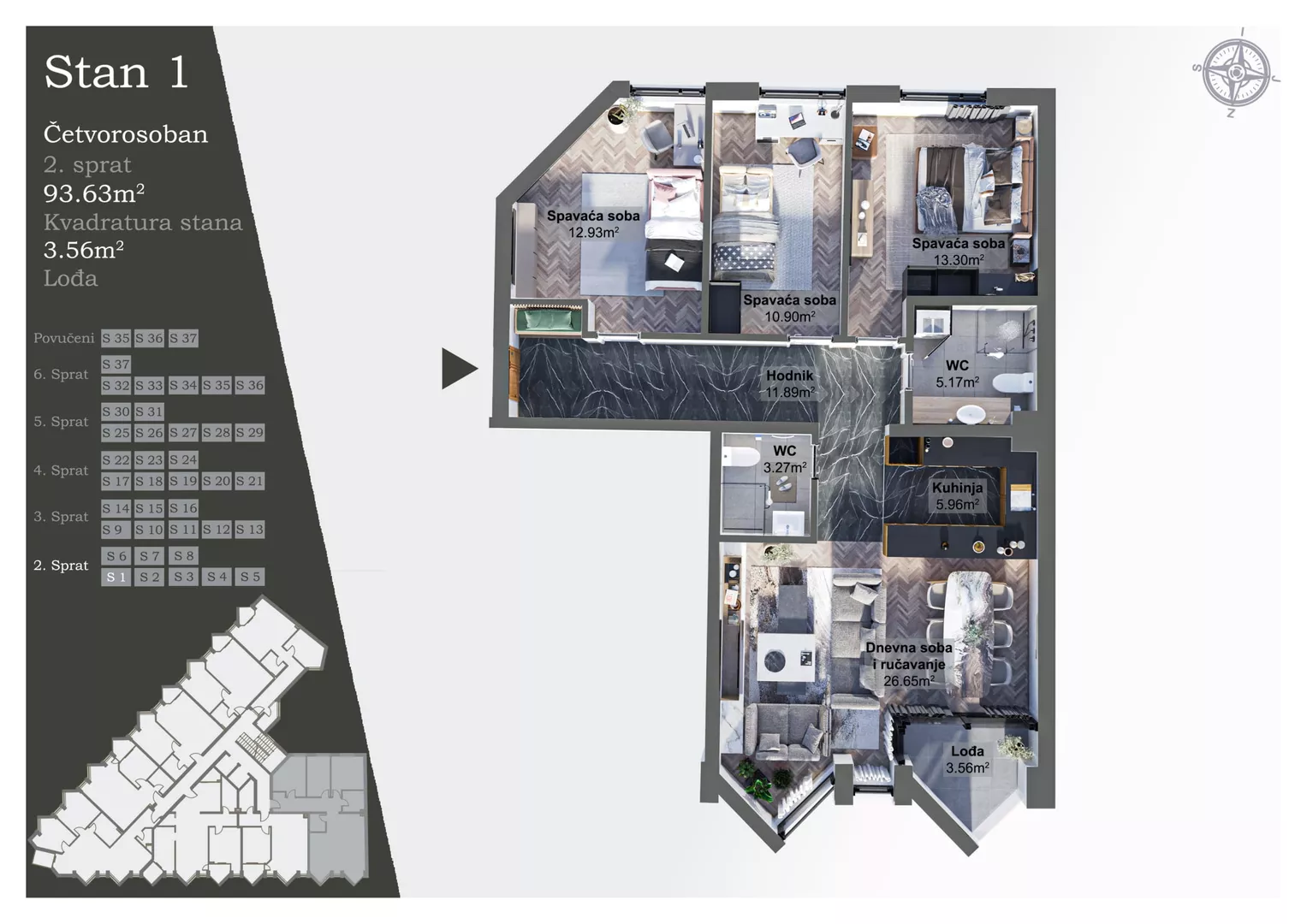 Četvorosoban | 4zida