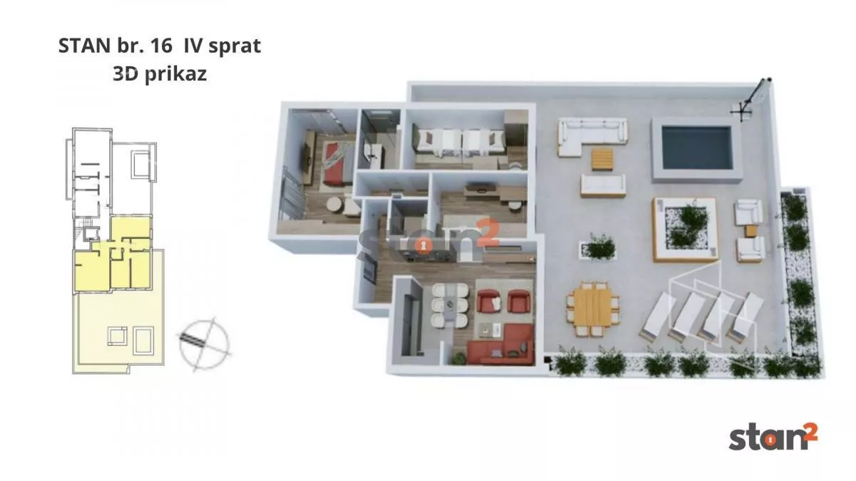 Troiposoban stan | 4zida