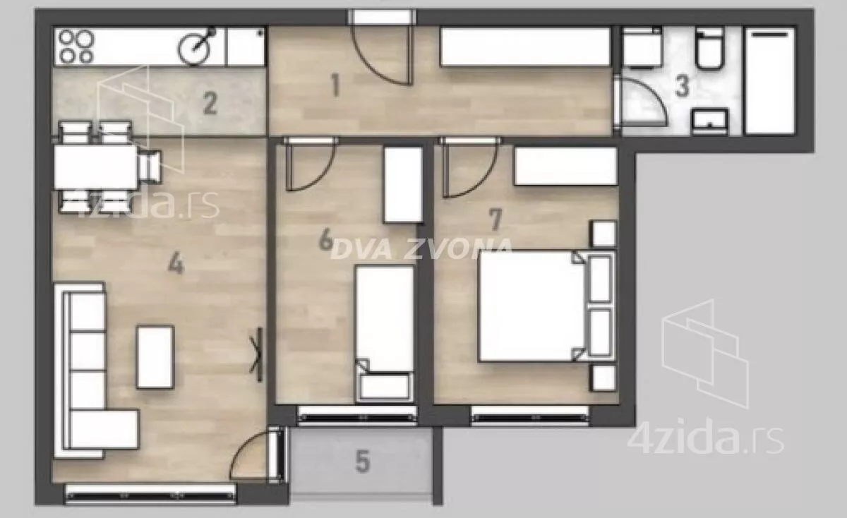 Trosoban stan | 4zida