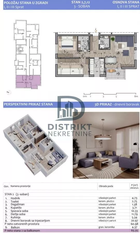 Trosoban stan | 4zida