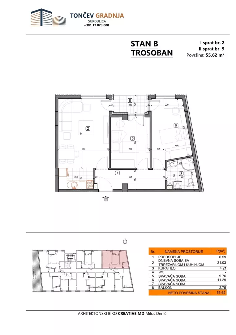 Trosoban stan | 4zida