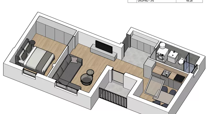 Dvosoban stan | 4zida