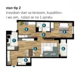 Trosoban stan | 4zida