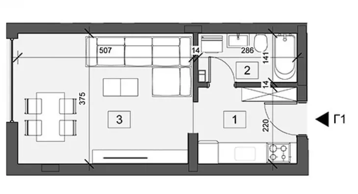 Jednosoban stan | 4zida