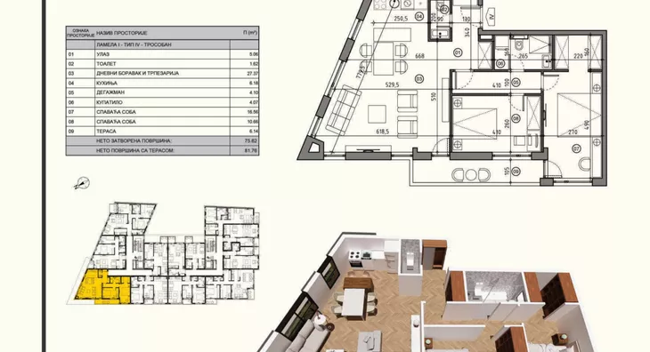 Troiposoban stan | 4zida