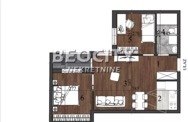 Trosoban stan | 4zida