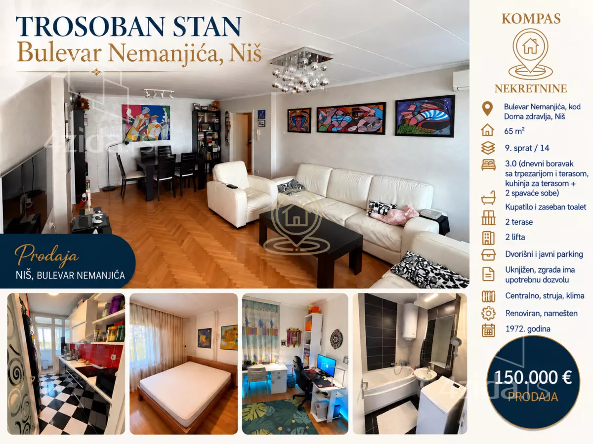 Trosoban stan | 4zida