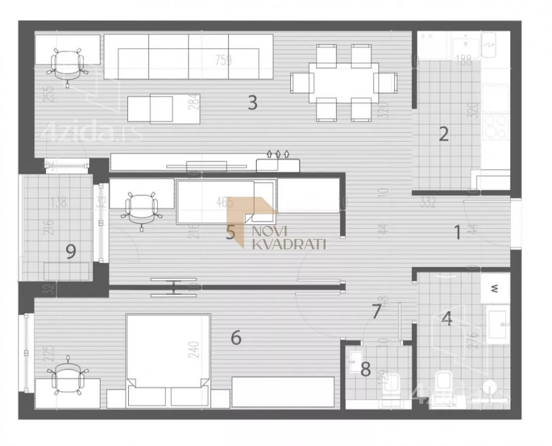 Trosoban stan | 4zida