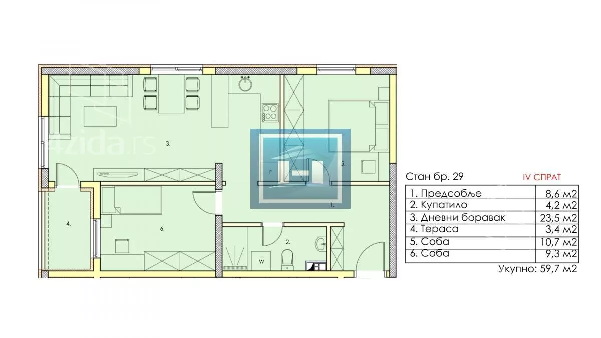 Dvoiposoban stan | 4zida