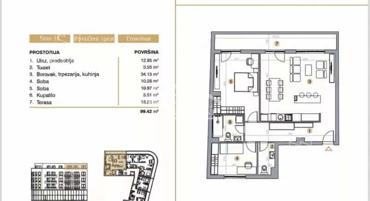 Trosoban stan | 4zida